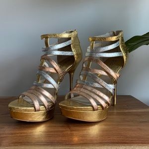 Golden Michael Kors Heels
